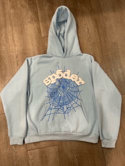 Sp5der Blue Hoodie