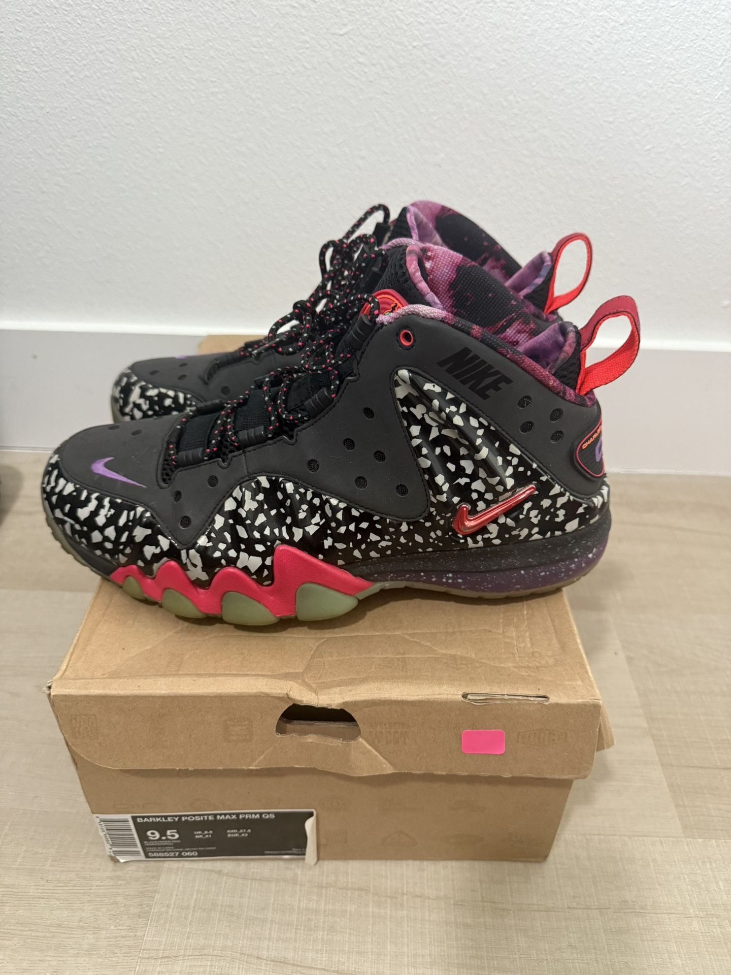 Nike Air Barkley Posite Max PRM QS Area 72 Sz 9.5