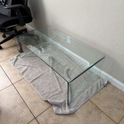 MCM/Retro Style Tempered Glass Coffee Table