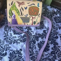 Loungefly Disney Tangled Woodland Scene Crossbody Bag Rapunzel Pascal