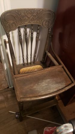 Antique highchair