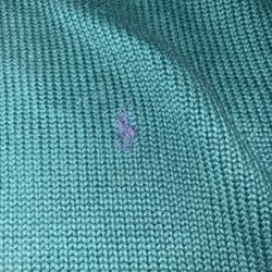 Polo Ralph Lauren green cotton sweater in XL #preppy #classic