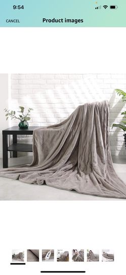 Electric Blanket Heated Throw 72 Inch x 84 Inch 
