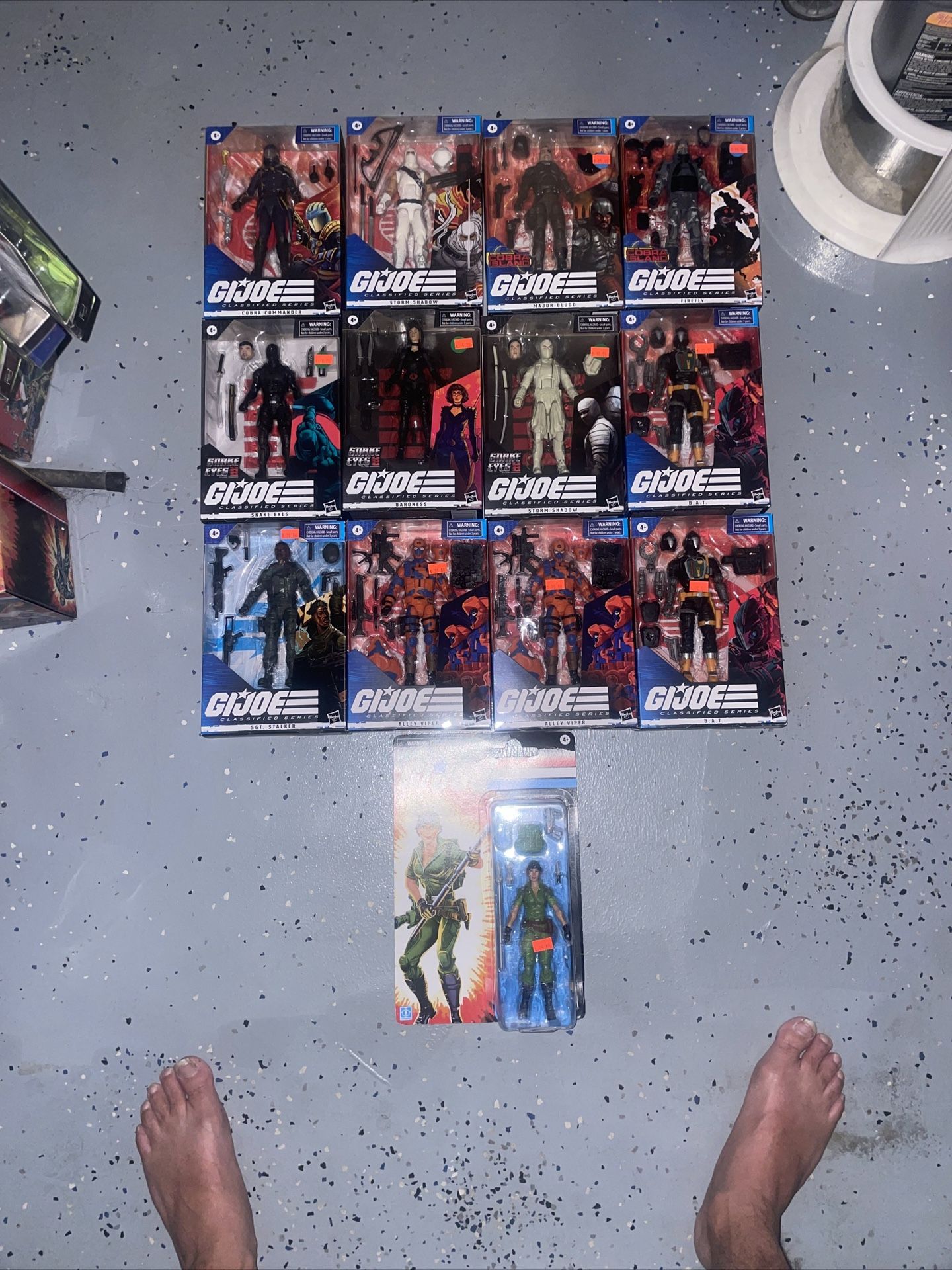 GI JOE CLASSIFIED HASBRO 6” COBRA ALLEY VIPERS MAJOR BLOOD BATS FIGURE LOT 13