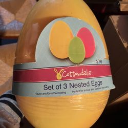 3 Plastic Nesting Eggs