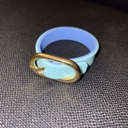 Marc By Marc Jacob’s Aqua Reversible Buckle Bracelet