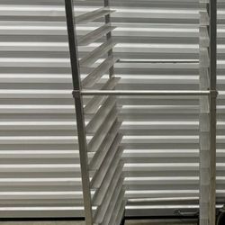 Winco Aluminum Sheet Pan Rack with Casters, 3" Spacing, Aluminum