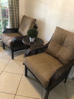 Set of chairs and table