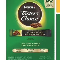 Nescafe Tasters Choice Decaf Instant Coffee.
House Blend.
