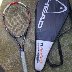 Head tennis racket w/ case