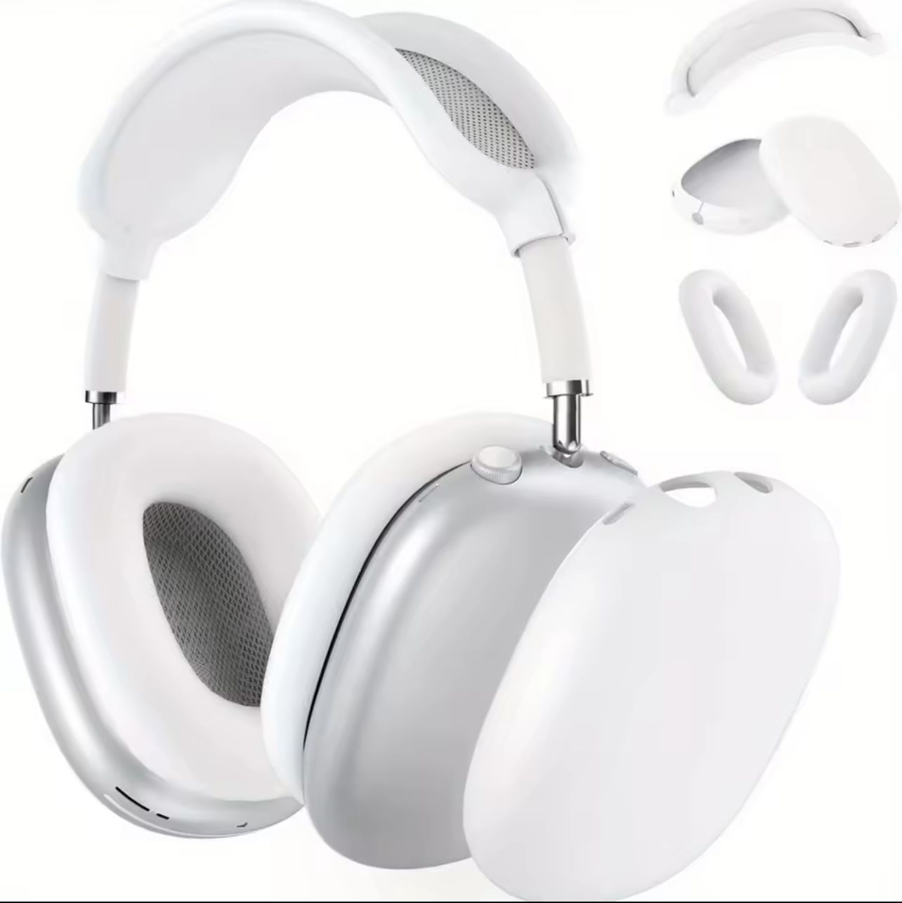 3 in 1 Soft Silicone Case for Airpods Max Cases Skin Protector