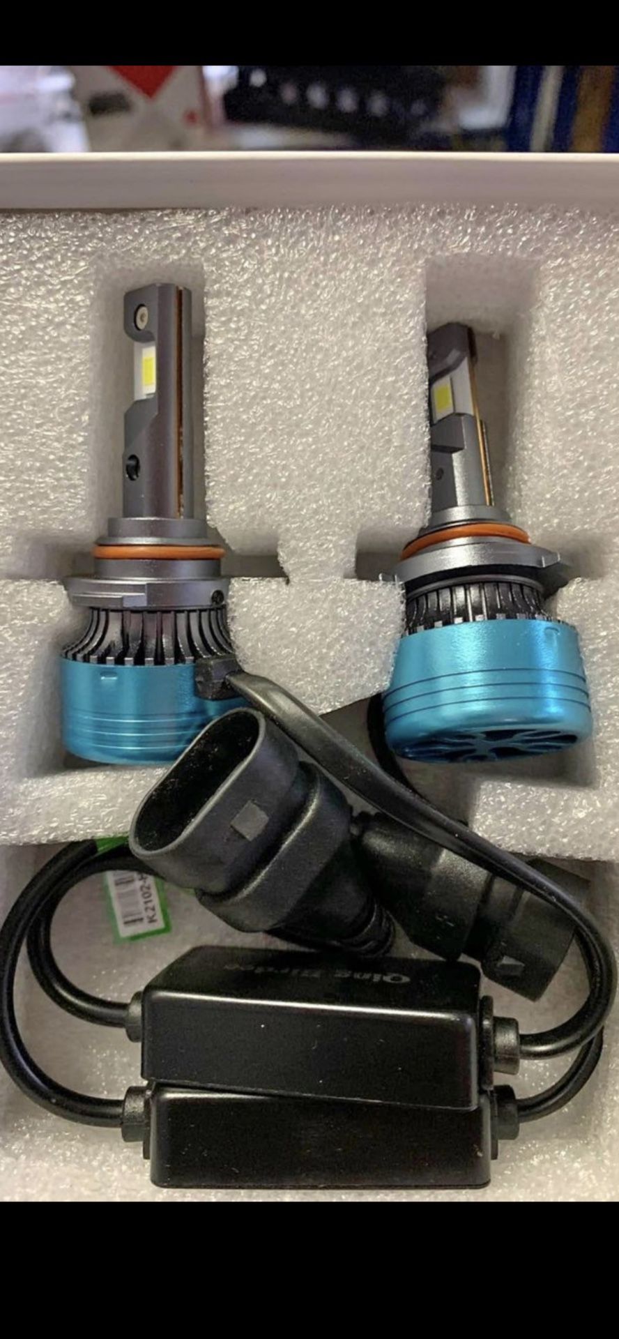RCJ 9006/HB4 Fog Light Bulbs, 35000LM 6000K Cool White with Fan Headlight