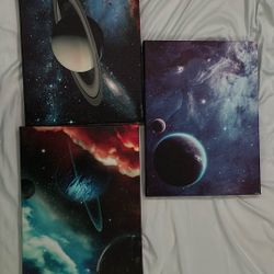 3 Space Paintings 