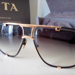 Dita Mach Five Gold Titanium Designer Sunglasses 