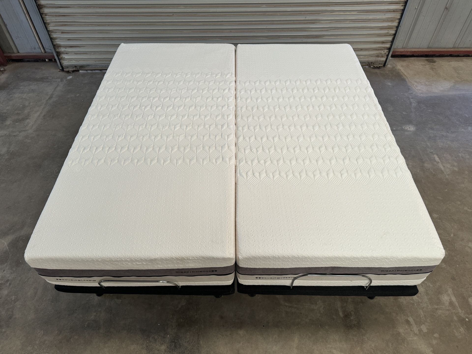 Sleep Science Split King Mattresses with Adjustable Base