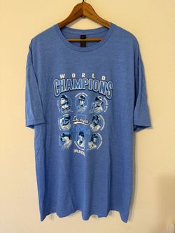 Los Angeles Dodgers 2024 World Champions T-Shirt 2XL Blue Shohei O, Mookie B etc