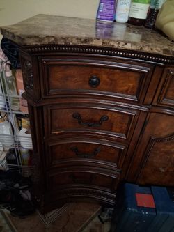 Wood bedroom set