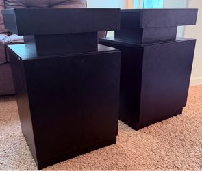 Modern Black End Tables (Set of 2)15x15– Excellent Condition