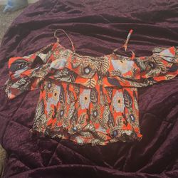Floral Off The Shoulder Top 