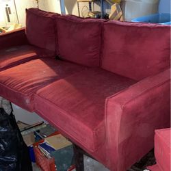 3 Seater Red Couch