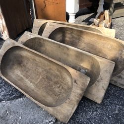 Vintage Dough Bowls  Beautiful Patina 195 Ea