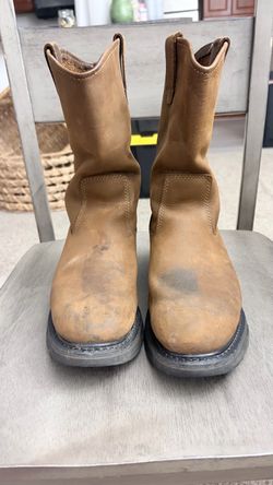 Wolverine Brown Leather Pull-On Work Boots