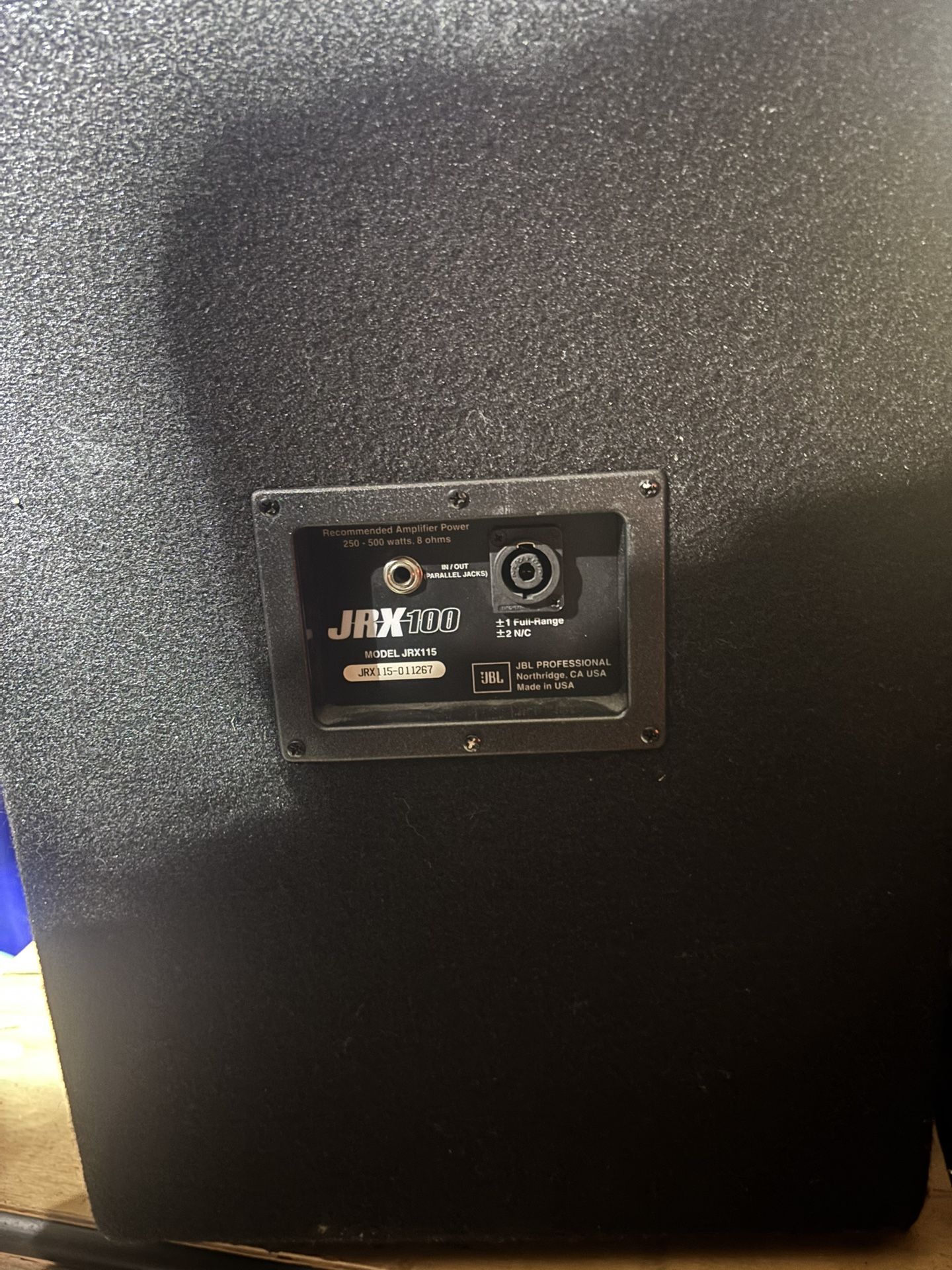 Pair Of JBL , JRX 100 Speakers 15"sub & Tweet
