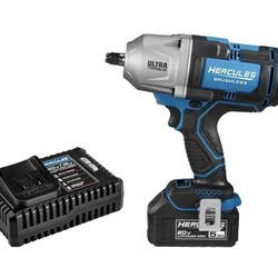Hercules Ultra Torque Brushless Impact Wrench Kit 20V 5Ah Battery Charger