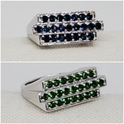 Men's Swarovski Crystal Ring Size 12 And 10