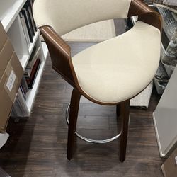 Set Of 4 Curving Bar Stools