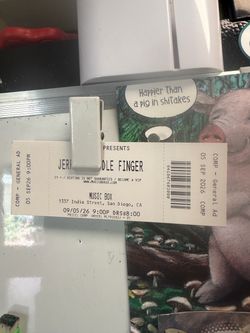 2 Grateful Dead / Jerry’s middle finger concert tickets