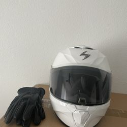 Motorcycle Helmet & Gloves