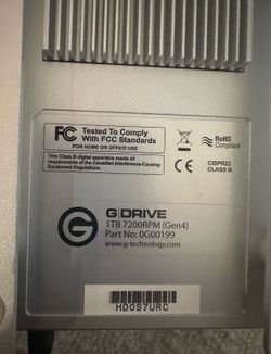 G-Technology G-DRIVE 1TB External Hard Drive (Gen4)