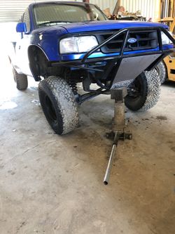 Ford ranger I beams,spring,brake,fox shock,gt rotors