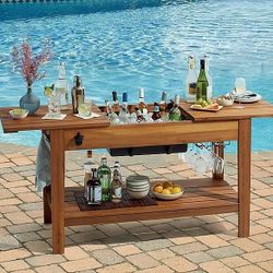 Expanding Patio Bar Table / Mesa de bar de patio expandible