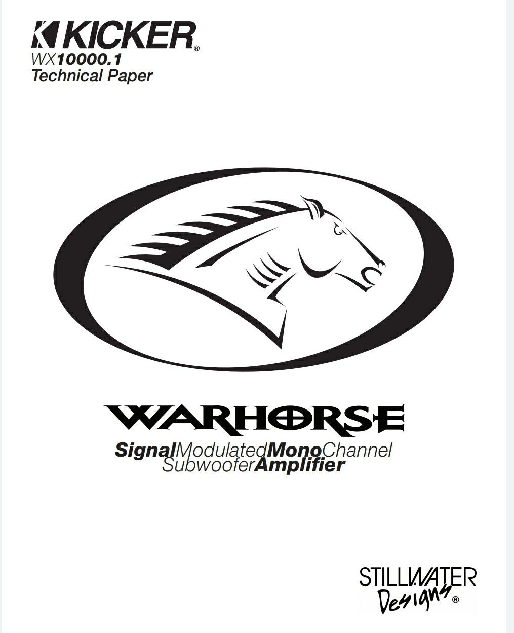 Kicker Warhorse Amplifier WX 20,000x1 Watts for Sale in Modesto,