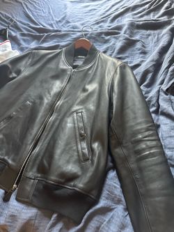 Buck Mason Leather Bomber jacket, 2xL