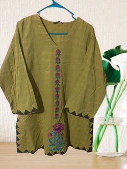 Stitched Cotton Shirt and Trouser