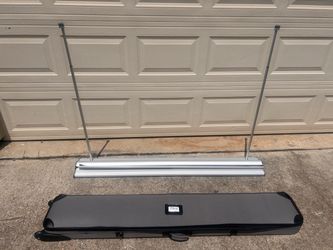 SilverStep® 60 in. w x 69 in. up to 92in. h – Roll Up Banner Stand -Reduced Again I