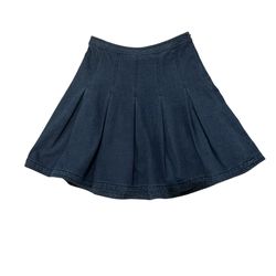 DIANE VON FURSTENBERG DVF Gemma Tennis Pleated Stretch Denim Skirt Indigo 2  Super soft  Golf Cheerleader Tennis 93% cotton 