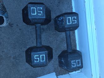 50lb dumbell x2