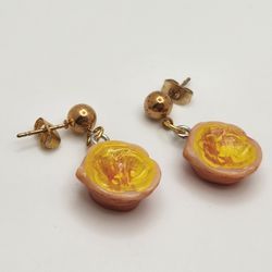 Cheese Souffle Earrings 