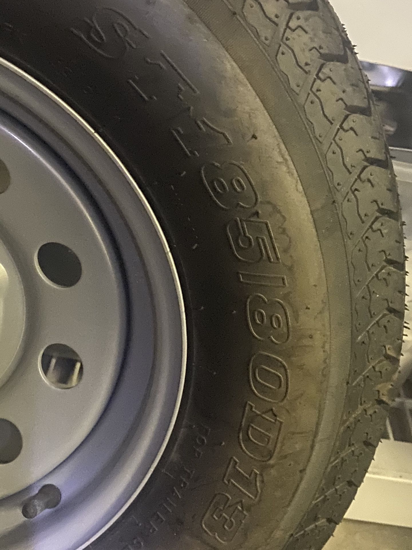 trailer spare tire with rim