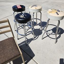 Garage stools and chair