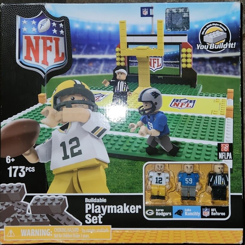 Game Nfl Lego Set OYO Rollerball Sports NFL Buildable Playmaker