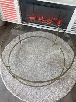 Gold and Glass coffee table