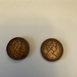 2 - 1971 Elizabeth ll New Pennys