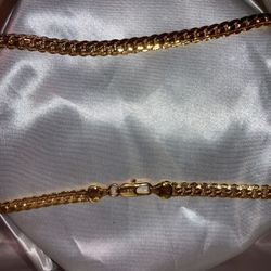Mens Sexy Snake Chain 18k Gold 24in