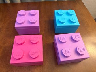 Lego Easter colored boxes 5” x 5”