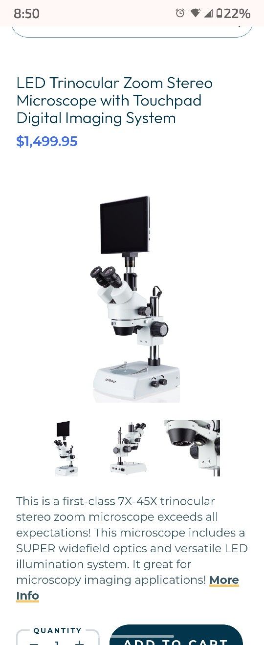 Am Scope Microscope 